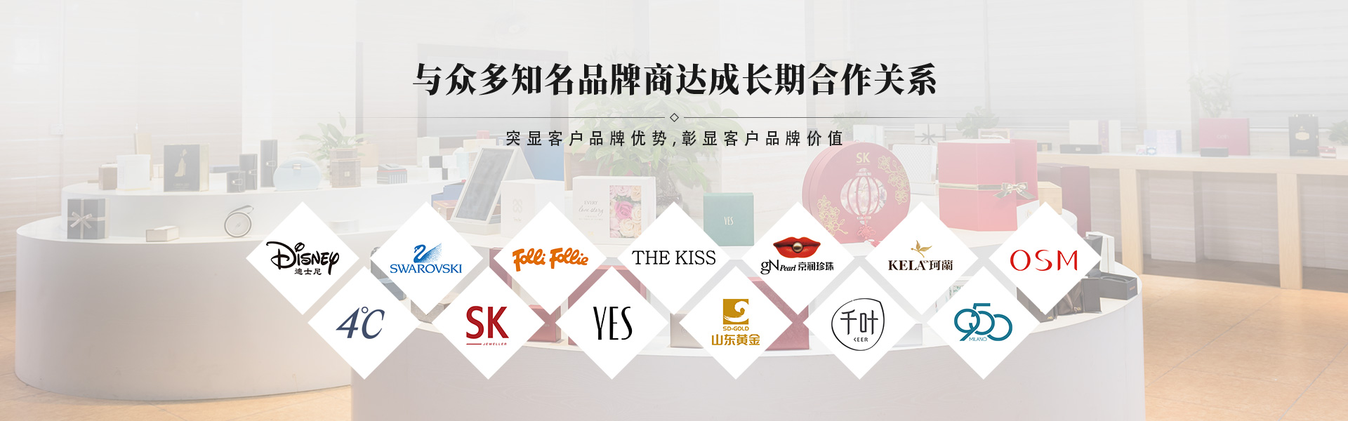 冠琳包裝合作伙伴，部分展示